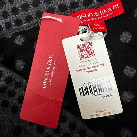 NEW Krimson Klover Whimsy Skirt  Echo Dot Wool Gray Black XL Active Outdoor - Picture 8 of 11